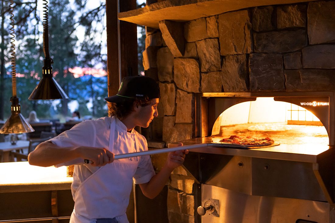 Pizza making at Gozzer